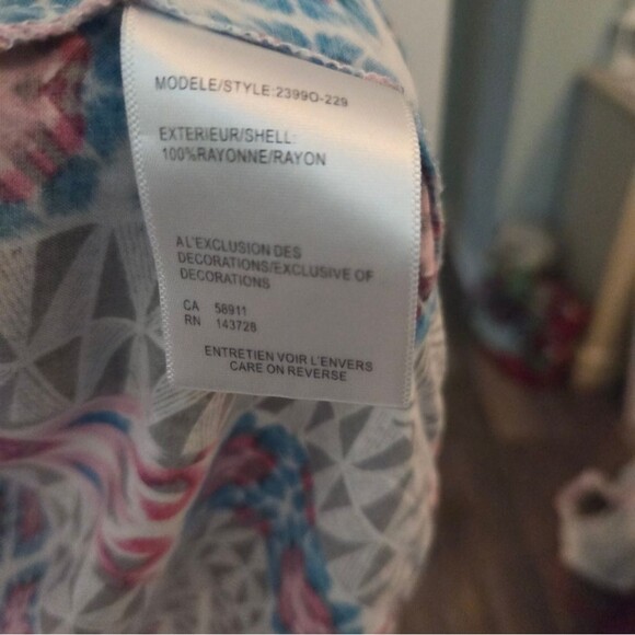 Tribal Beaded Neckline Boho Sleeveless Blouse - Picture 12 of 12